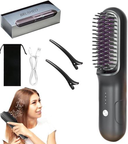 STRAIGHTEN COMB Hair Pro, Brusheo, Brusheo Hair Pro, Brusho Cordless Hair Straightener Brush, Portable Straightening Brush for Travel, Three Gear Adjustment, USB Rechargeable (1Pcs) STRAIGHTEN COMB Hair Pro, Brusheo, Brusheo Hair Pro, Brusho Cordless Hair Straightener Brush, Portable Straightening Brush for Travel, Three Gear Adjustment, USB Rechargeable (1Pcs)