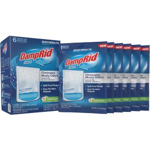 DampRid Fresh Scent Single-Use Pouch Moisture Absorber, 6-Pack