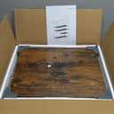 Snughome Shoe Rack, 5 Tier Shoe Storage Organizer with 2 Drawers, Shoe Storage Shelves with Sturdy Wooden Top and Metal Shelves, Free Standing Shoe Rack for Entryway Closet (Rustic Brown)