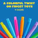 JOYIN 36 Pack Pop Tubes, Sensory Toys (Small) Fidget Toys Party Favors - 9 Colors, Creativity Learning & Fun for Toddler Kids - Perfect for Prizes Goodie Bags, Classroom School Reward