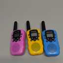 Walkie Talkies for Kids Toys Valentines Day Gifts for Kid Boys Girls 4-6, 3 Miles Range Walkie Talkie to Camping, Outdoor, 4 Year Old Girl Birthday Gifts for 3 4 5 6 7 8 9 Year Old Boy Girl Gifts (Blue&Pink&Yellow)
