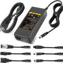 42V 2A Electric Scooter Charger Universal Replacement with 7 Plugs, Compatible with GOTRAX/Jetson/Voyage Charger for 36V 10S Li-ion Battery.