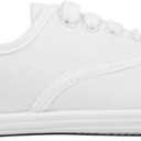 VenusCelia Women's Rainbow Lace Up Sneaker Shoes (White)