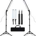 180 LED Light Photography Studio LED Lighting Kit Handheld Wand Stick Adjustable Light with Stand Tripod and Bag for Photographic Video Fill Light, Live Streaming, Portrait, Product, Tattoo