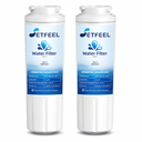 WRF555SDFZ FMM-2 WRF535SWHZ WRX735SDHZ WRMF3636RZ WRX735SDBM WRF555SDHV WRFF3436RZ WRF535SWHV Refrigerator Water Filter For Whirlpool, Fit Maytag Mfi2570fez Msd2651heb Replacement, 2 Pieces