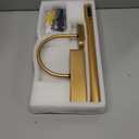 Dimmable Cordless Picture Light with Controller and Timer, Rechargeable 5000mAh Battery Wall Sconce for Wall Pictures, Gallery Artwork, Paintings, Portraits, Dartboards (Gold) (14"L x 6.3"W x 6.3"H)