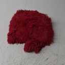 WERDIM Shaggy Fluffy Faux Fur Body Pillow Cover 21"x54" Button Closure Velvet Pillow Shams Throw Body Pillowcase Long Decorative Bed Pillow Case(Burgundy, 21 X 54 Inches)
