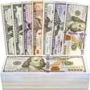 350Pcs Movie Prop Money Play Money Props Set for Film Making, Theatrical Productions & Creative Play Party Photobooth Props