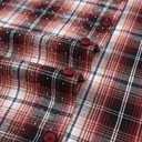 Alex Vando Mens Button Down Shirts Flannel Shirt Long Sleeve (Large, Rhinestone Wine/Black)