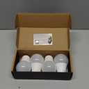 GU24 LED Light Bulb, 5000K Daylight, 60W Equivalent, 900 Lumens CRI 85+, 2 Prong GU24 Light Bulbs A19 Shape, 9W LED Twist and Lock Pin Base with Two Prongs for CFL Replacement, Non-Dimmable 4 Pack