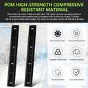 731-08171 Snow Thrower Scraper Plate Bar Replacement for MTD Snow Shovel Wear Strip, Shave Plate Compatible with MTD, Troy-Bilt, Yard Machine, Cub Cadet, Craftsman Snow Thrower, 2 Pcs.
