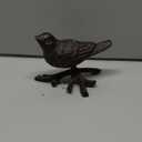 BRASSTAR Rustic Cast Iron Bird with Branches Statue Antique Garden Farmhouse Decoration Home Desk Figurine Replica Rust Color TQGJPT108