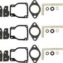 1395-811223-1 18-7211-1 Carburetor Rebuild Kit Replacement for 30 40 45 50 55 60 65 70 75 80 90 Hp Mercury Mariner Outboard Engines 3 Pack