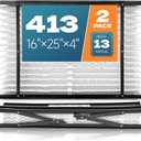 2-Pack 413 Filter Replacement Compatible with AprilAire 413 Whole House Air Purifiers Models 1410, 1610, 2410, 2416, 3410, 4400, MERV 13 Furnace Filter Replacement, Size: 16x25x4