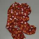 BAEJMJK Cute Christmas Dog Pajamas Stretchy Xmas Boy Girl Dog Clothes with D-Ring Holiday Pet Puppy Outfit Comfortable Warm Dogs Jumpsuit for Small Dogs Cats(Red,X-Large)