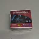 2 Pack Smoke and Carbon Monoxide Detector,Smoke Detector Carbon Monoxide Detector Combo with Batteries,Fire Alarm Smoke Detector with Test Button and Digital Display