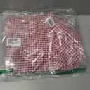 LOMON Womens Long Sleeve Button Down Shirts Casual Loose Fit Cotton Collared Blouses (Red, S)