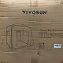 VIVOSUN 39x39x63-Inch Portable Walk-in Greenhouse, with PVC Cover & Detachable Base, Instant Pop-up and Folding, Mini Greenhouse with Roll-Up Door & Mesh Window for Indoor Outdoor, Wind Ropes Included