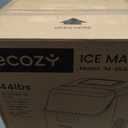 ecozy Ice Cube Makers Countertop, 45 lbs Per Day Portable Ice Machine, 24 Cubes Ready in 13 Mins, Self-Cleaning Function, Perfect for Home Kitchen Bar Office, Stainless Steel