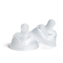 Herobility Double Anti-Colic Silicone Nipples, Baby Bottle Teats, Breast Like Shaped Nipples - Fits Herobility's & Eco Baby Bottles | Pack of 2 S
