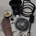 Garwarm 20IN Ceiling Fans with Lights, Socket Fan Light with Remote, Screw in Ceiling Fan in Light Socket Small Ceiling Fan for Garage,Bedroom, Kitchen, Living Room(Bulb not Included)