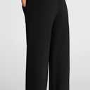 PRETTYGARDEN Womens Wide Leg Sweatpants High Waisted Baggy Lounge Sweat Pants Drawstring Athletic Flared Joggers with Pockets (Black, S)