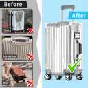 Yotako Clear PVC Suitcase Cover Tough Protector, 30 Inch Luggage Covers for Wheeled Suitcase 30"