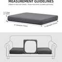 Outdoor Cushion Covers Set,14PCS Patio Furniture Couch Seat Slipcovers, Replacement for Sofa Sectional Chair(CoverOnly)
