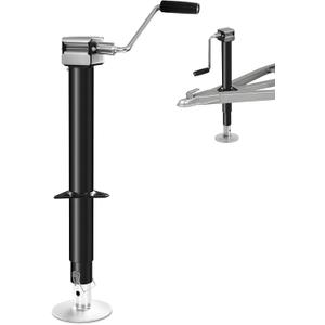 6000LBS A-Frame Trailer Jack, Manual & 20–24V Drill-Powered Operation
Height Range 9"-40.5" RV stabilizer Jacks with 5-Level Drop Leg & Ergonomic Handle, Fits Utility & Boat Trailers, 15" Lift