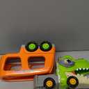 JOYIN Dinosaur Truck Toys for Kids, Kids Toys Boys Age 3 4 5, Dinosaur Car Carrier Truck Toy with 6 Rubber Car Vehicles, Toddler Birthday Gifts with Music & Lights for 3 4 5 Year Old Boys