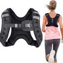 Weighted Vest Weight Vest for Men Women Kids Weights Included, Body Weight Vests Adjustable for Running, Training Workout, Jogging, Walking (6 lbs, Black)