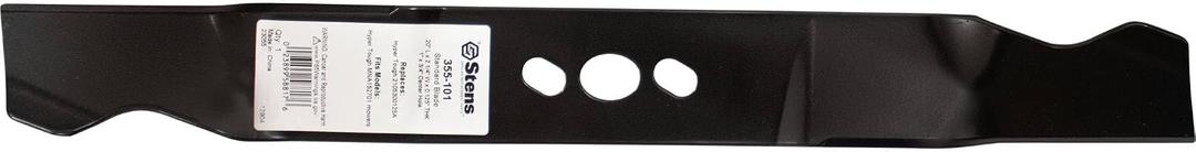 Stens 355-101 Standard Blade Compatible with/Replacement for Hyper Tough MNA152701 mowers 2105300125A 20" Length, 0.125" Thickness, 2 1/4" Width, 1" x 3/4" Center Hole