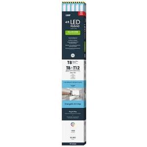 Feit T4815/850/AB/LED/10 4 Foot T8/T12 Plug-&-Play/Ballast Bypass LED Hybrid, Type A/Type B All-in-One, 10-Pack