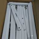 8.2FT Adjustable Backdrop Stand Kit - Square Wedding Arch & Balloon Arch for Photo Booth Background, Baby Shower, Birthday Party Decorations (Portable Frame) (White, 8.2X 8 FT)