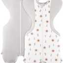 Susurration 2-Pack Organic Baby Swaddle Sleep Sacks - Swaddles for Newborns, Infant 1-3 Months, Baby Girls, Boys, Soft