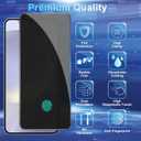 [2+2 Pack] Privacy Screen Protector Compatible with Galaxy S24 5G, 2 Tempered Glass Film with 2 Camera Lens Protectors, High Clarity, Anti-Spy Protection
