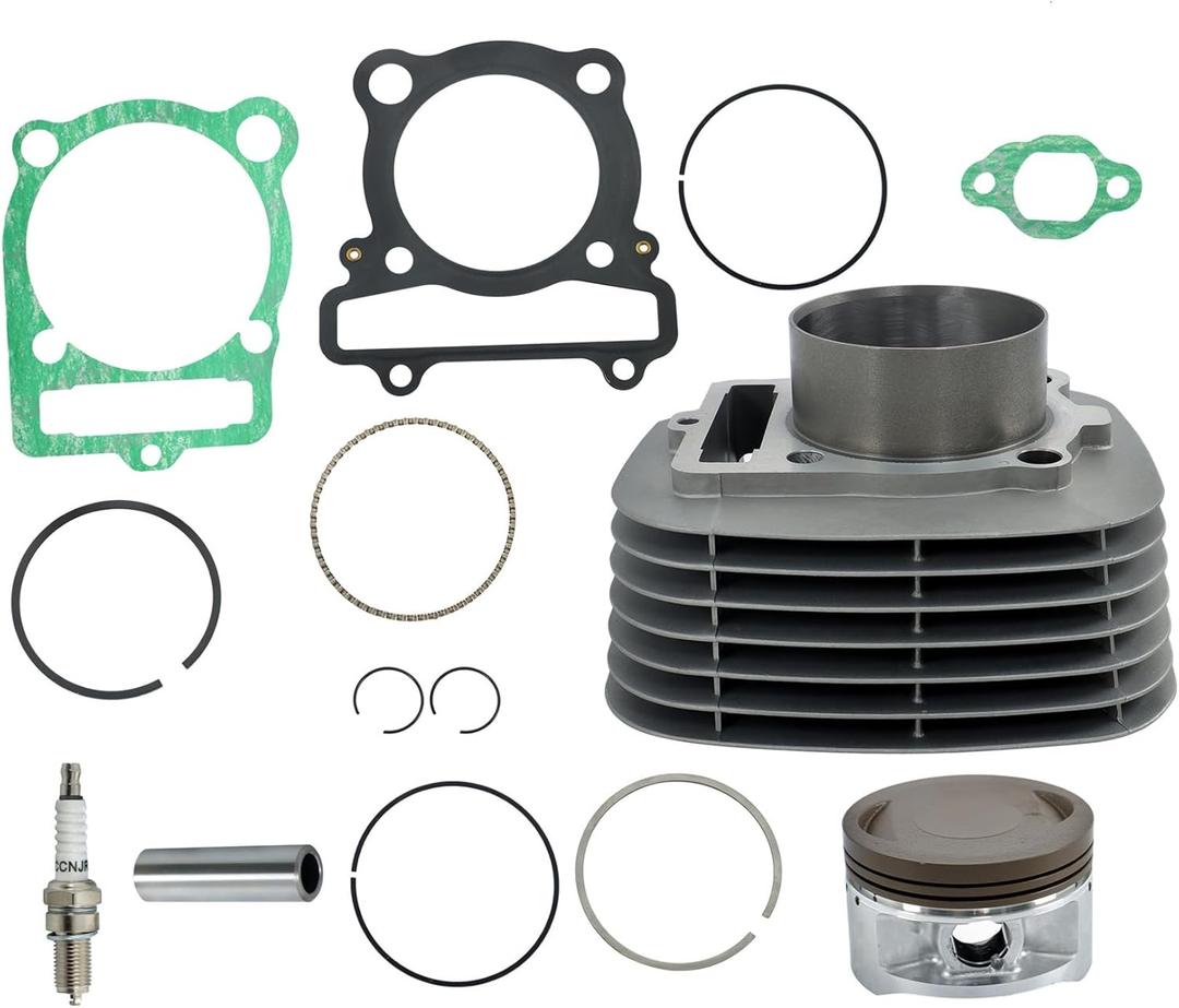 waltyotur Cylinder Piston Gasket Top End Kit Repalcement for Yamaha Warrior 350 Big Bear 350 Bruin 350 Grizzly 350 Wolverine 350 1987-2014 Repalcement for 1UY-11310-03-00
