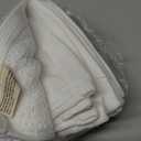 LANE LINEN 6 PC Wash Cloths Bathroom Set -100% Cotton Highly Absorbent Washcloths Bulk, Premium Spa & Hotel Quality Wash Clothes - White