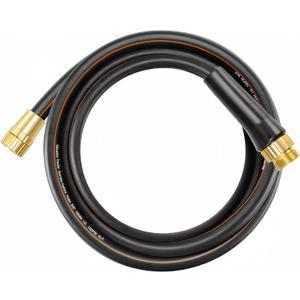 Giraffe Tools Leader Hose 6ft x 5/8", Short Water Hose Heavy Duty, Lightweight, Flexible Hybrid Hose with Swivel Handle, Male to Female Fittings (Black)