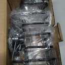 TAILI Sponge Holder for Kitchen Sink with Strong Suction Cup, Removable Sponge Holder, Rustproof Aluminum Sink Caddy for Sponges, Dish Brush - Black