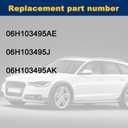 06H103495AK PCV Valve Oil Separator Engine Crankcase Vent Valve with Breather Hose Kit Compatible with 2012-2018 Q3 Q5 allroad A4 A5 A6 Quattro 2.0T 06H103495AE