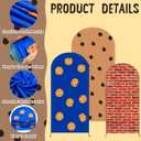 Moukeren 3 Pcs Cookie Theme Arch Backdrop Cover 4ft 5ft 6ft Chocolate Chip Cookie Theme Arch Covers Spandex Backdrop Stand for Birthday Baby Shower Ceremony Photography Party Decoration