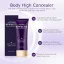 Body Coverage Perfector, 2pcs Waterproof Transfer-Resistant Body Makeup, Long-Lasting Tattoo Cover Up Cream for Legs & Body, Full Coverage Cream Foundation (Dark)