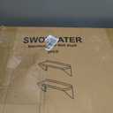 Stainless Steel Wall Shelf 12"x24" 2 Pack, Reversible Brackets