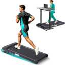 DIEEPEIY Portable Mini Walking Pad Treadmill with Incline for Home Small | Compact Under the Desk Treadmills with Incline, 3.0HP Electric Small Treadmills for Home Exercising, 0.6-7.6MPH, 350LBS