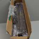 SONGMICS Narrow Shoe Rack - Sturdy 8 Tier Metal Tall Shoe Rack Shelf, Slim Shoe Storage Organizer for Closet Entryway Small Spaces, Bronze, 12"D x 17.6"W x 50.6"H