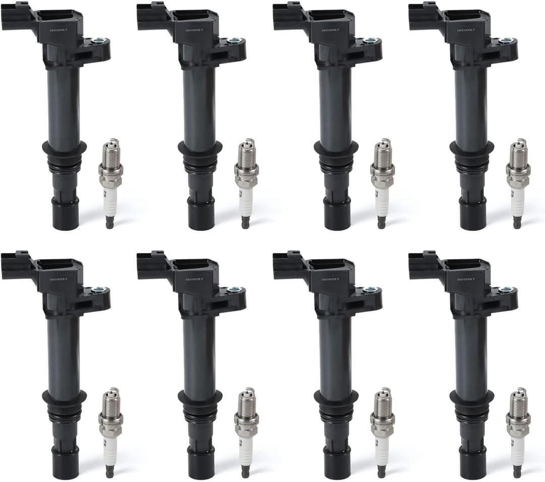 8PCS UF270 Ignition Coils Pack & 7092 Iridium Spark Plugs Compatible with Dodge Ram 1500/Dakota/Durango, for Jeep Grand Cherokee, Mitsubishi Raider V8 4.7L Replace# C1231, C-522, 5C1114