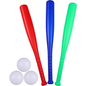 6pcs Kids Baseball Set Plastic Baseball Bat Toys with 3 Balls for Children Toddlers Outdoor Indoor Sport Game Playing