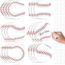 TaoBary 24 Pcs 7.09in Baseball Cutouts in 6 Design Paper Baseball Poster Bulletin Board Decorations with 48 Pcs Glue Point for Sport Theme Party Birthday Baby Shower Tournament DIY Wall Banner Decor