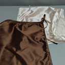 2 Pcs Satin Bassinet Sheet Baby Hair Protect Soft Silk Feeling Sheet Baby Bassinet for Rectangle Cradle Pad Mattress Newborn Infant (Coffee+Pale Yellow)